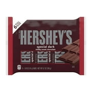 Hershey's Special Dark Mildly Sweet Chocolate Candy, Bars 1.45 oz, 6 Count