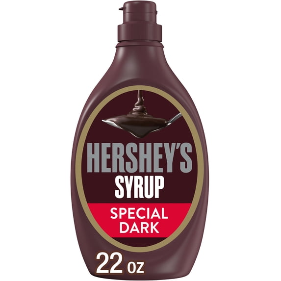 Hershey's Special Dark Mildly Sweet Chocolate Syrup, Bottle 22 oz