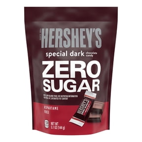 Hershey's Special Dark Zero Sugar Chocolate Candy, Bag 5.1 oz