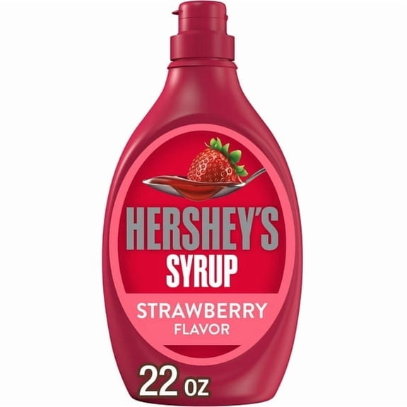 Hershey's Strawberry Flavored Syrup, Bottle 22 oz