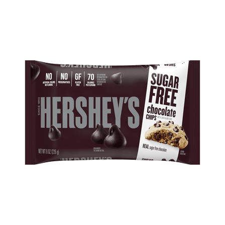 Hershey's, Sugar Free Baking Chips, 8 Oz. (Pack of 2)