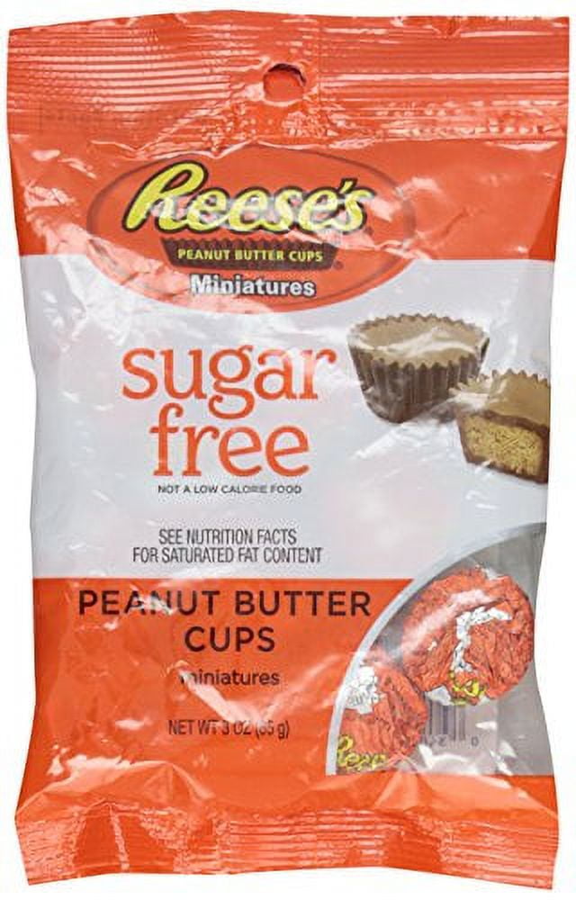 Hershey's Sugar Free Reese's Peanut Butter Cups Miniatures Original (Pack of 8)