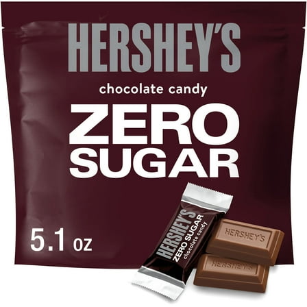 Hershey's Zero Sugar Chocolate Candy, Bag 5.1 oz
