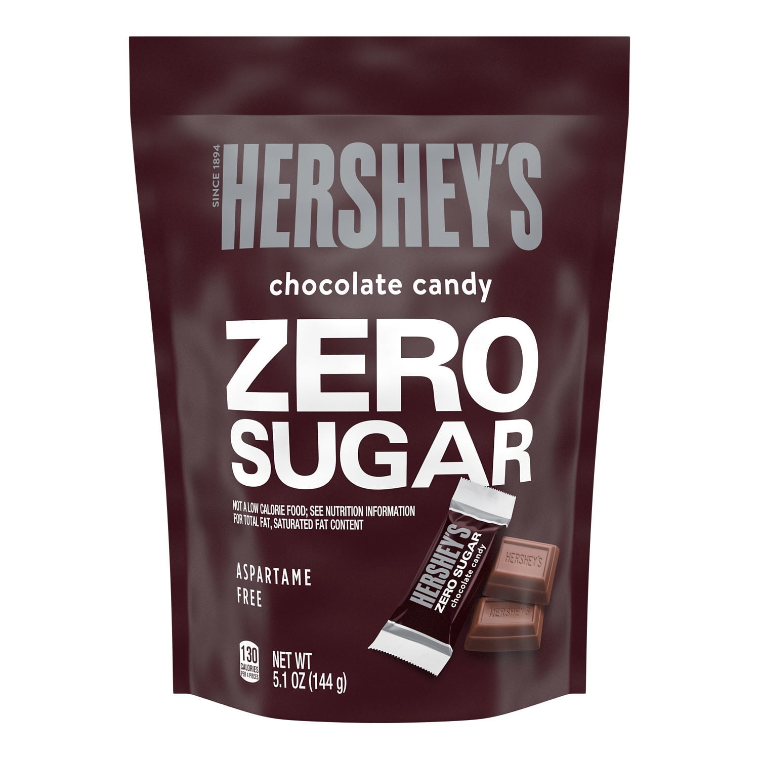 Hershey's Zero Sugar Chocolate Candy, Bag 5.1 oz
