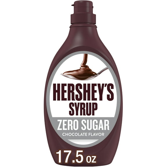 Hershey's Zero Sugar Chocolate Syrup, Bottle 17.5 oz