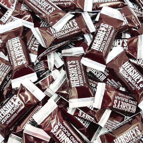 Hersheys Zero Sugar Milk Chocolate Miniature Bars (2 lbs) Rich Classic Flavor
