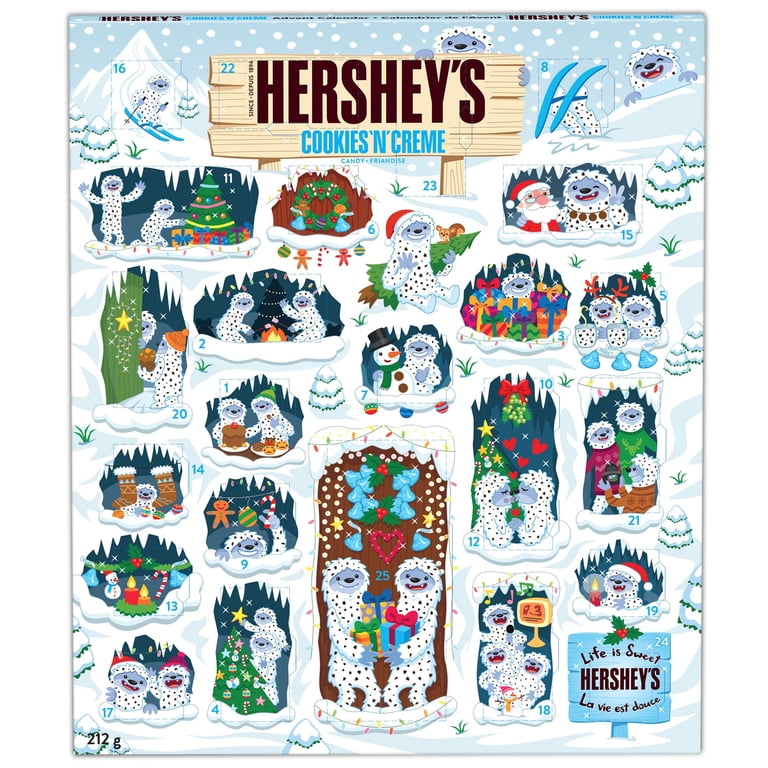 Hersheys Cookies N Creme Advent Calendar 212G/ 7.4Oz - Walmart.com