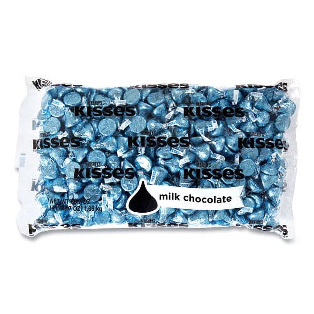 KISSES, Milk Chocolate, Dark Blue Wrappers, 66.7 oz Bag, Ships in 1-3 Business Days KISSES, Milk Chocolate, Dark Blue Wrappers, 66.7 oz Bag, Ships in 1-3 Business Days