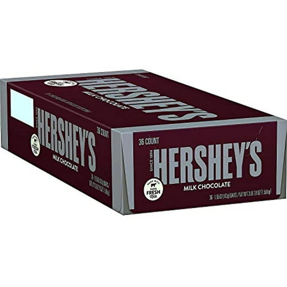 Hersheys Milk Chocolate Bars - 36-Ct. Box