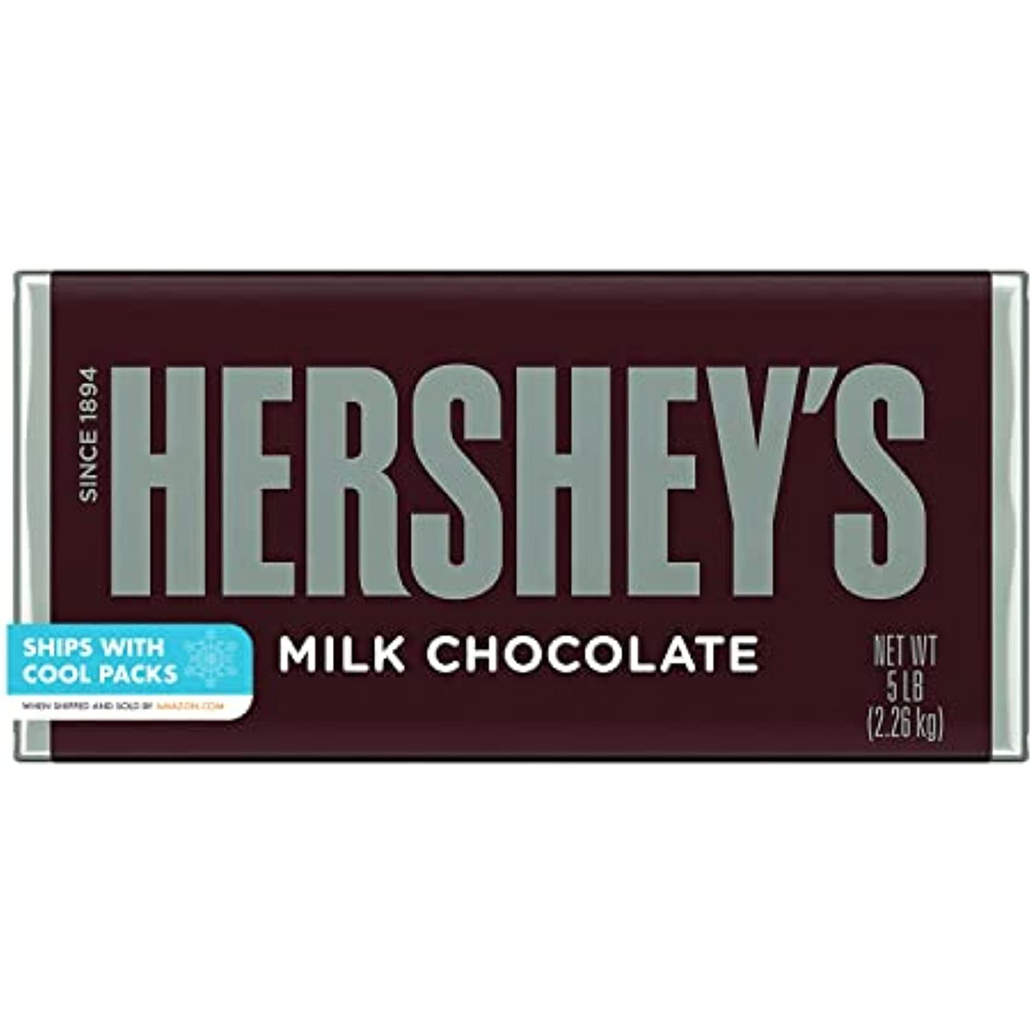 Hersheys Milk Chocolate Giant Halloween Candy, Bulk Gluten Free, 5 Lb