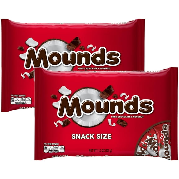 Hersheys Mounds Snack Size, 11.3 Oz, 2 Pk