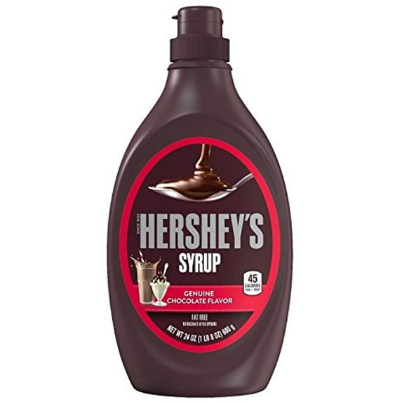 Hersheys Syrup, Genuine Chocolate Flavor, 24 Oz, (Pack Of 3)