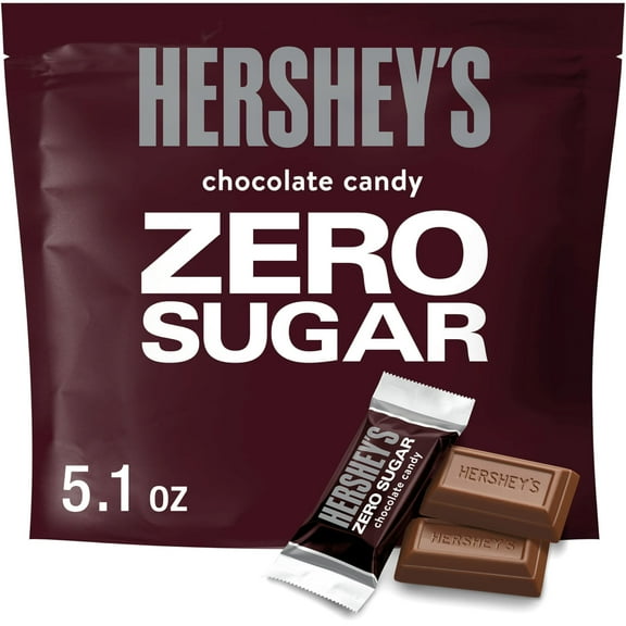 Hersheys Zero Sugar Chocolate Candy Bag, 5.1 Oz Packaging May Vary - Pack of 3