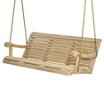 thumbnail image 1 of Hershy Way Amish-Made Cypress Hanging Porch Swing USA Made 5 Foot, 1 of 6