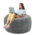 thumbnail image 1 of Hersunpl 4FT Bean Bag Chair with Memory Foam Filler with Soft Removable Cover for Adults,Bean Bag Chair for Adults,Perfect for Living Room & Bedroom, 1 of 7