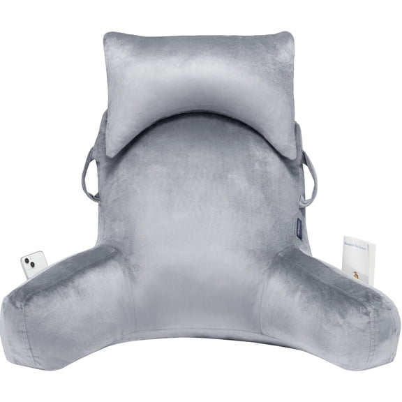 Hersunpl High Reading Back Pillow with Pockets Detachable Headrest for Sofa Bed Floor Dorm