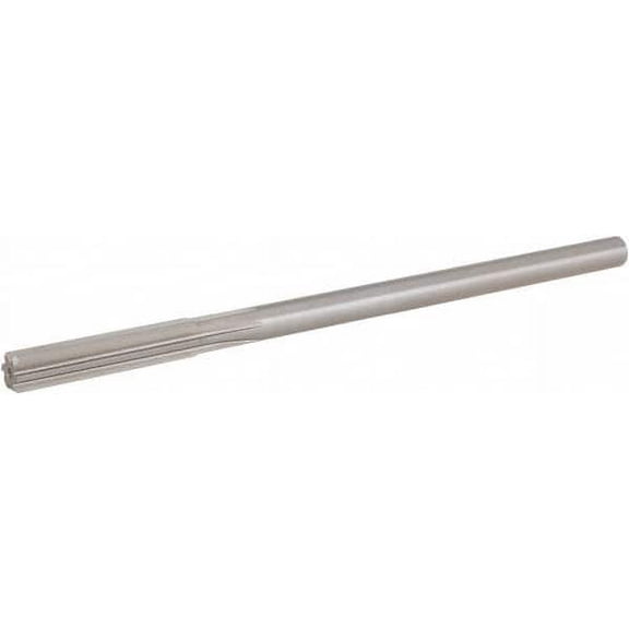 Hertel 0.252" HSS 6 Flute Chucking Reamer Straight Flute, Straight Shank, 1-1/2" Flute Length, 6" OAL