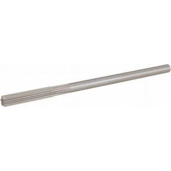 Hertel 0.438" HSS 6 Flute Chucking Reamer Straight Flute, Straight Shank, 1-3/4" Flute Length, 7" OAL