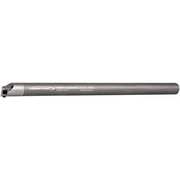 Hertel 0.675" Min Diam 5/8" Shank Diam Carbide Right Hand Indexable Boring Bar 6-1/4" Max Depth, 10" OAL, Uses WPMT Inserts, HBBS Toolholder, Through Coolant