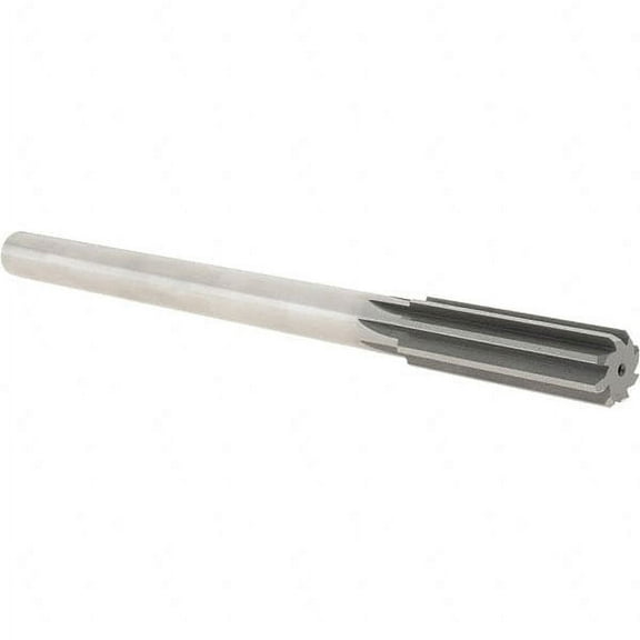 Hertel 0.755" HSS 8 Flute Chucking Reamer Straight Flute, Straight Shank, 2-1/2" Flute Length, 9-1/2" OAL