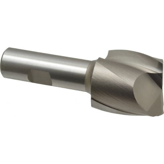 Hertel 1-1/2", 1-1/2" LOC, 3/4" Shank Diam, 3-7/8" OAL, 2 Flute, HSS Square End Mill Single End, Uncoated, Spiral Flute, 30 Helix, Centercutting, Right Hand Cut, Right Hand Flute