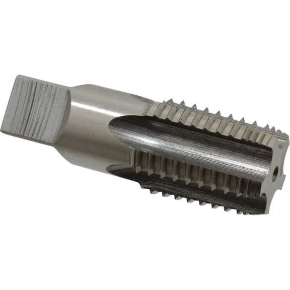 Hertel 1 - 11-1/2 NPT, 5 Flutes, Bright Finish, High Speed Steel, Interrupted Thread Pipe Tap