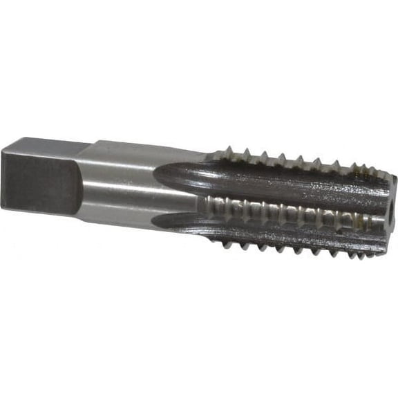 Hertel 1/2-14 NPT, 5 Flutes, Bright Finish, HSS, Interrupted Thread Pipe Tap Regular Hook