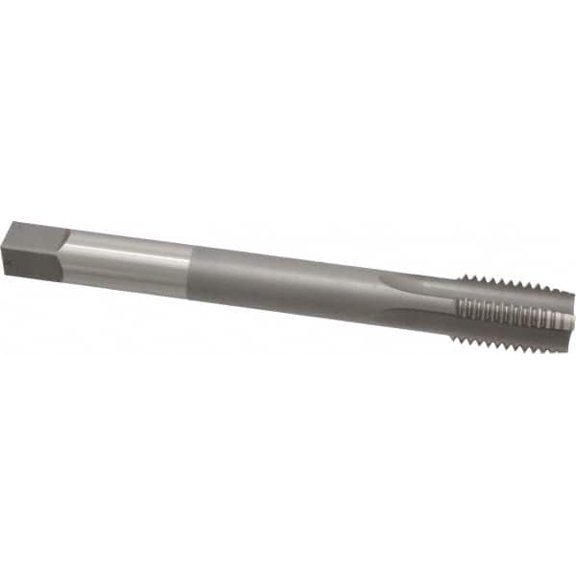 Hertel 1-8 UNC 4 Flute H3 Bright Finish HSS Hand Extension Tap Plug Chamfer, 8" OAL