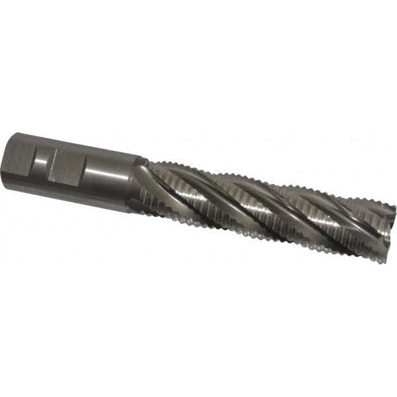 Hertel 1" Diam, Coarse Pitch, 4" LOC, 5 Flute Cobalt Roughing Square End Mill