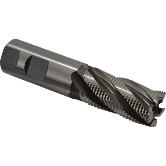 Hertel 1" Diam, Fine Pitch, 2" LOC, 5 Flute Cobalt Roughing Square End Mill