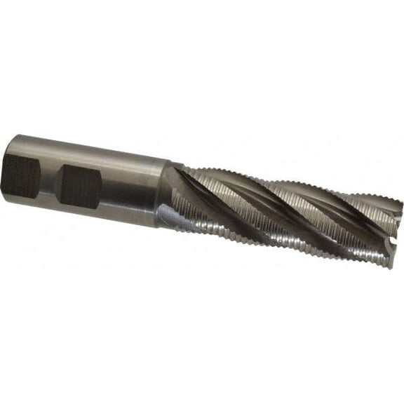 Hertel 1" Diam, Fine Pitch, 3" LOC, 5 Flute Cobalt Roughing Square End Mill