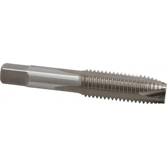Hertel 3/4-10 UNC H5 3 Flute Bright Finish HSS Spiral Point Tap Plug Chamfer, Right Hand Thread, 4-1/4" OAL, 2B/3B Class of Fit