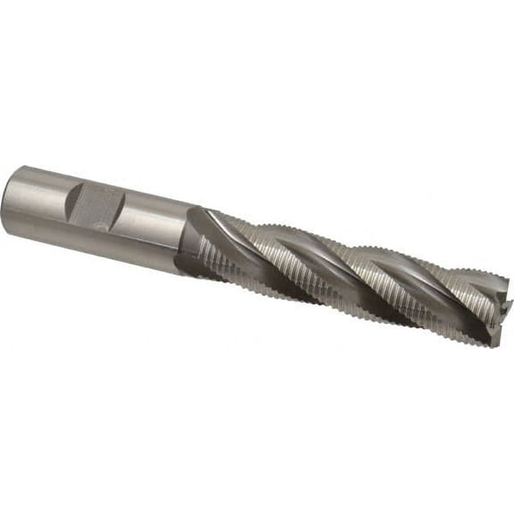 Hertel 3/4" Diam, Fine Pitch, 3" LOC, 4 Flute Cobalt Roughing Square End Mill