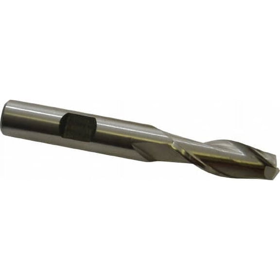 Hertel 3/8", 1" LOC, 3/8" Shank Diam, 2-3/4" OAL, 2 Flute, Cobalt Square End Mill Single End, Uncoated, Spiral Flute, 30 Helix, Centercutting, Right Hand Cut, Right Hand Flute