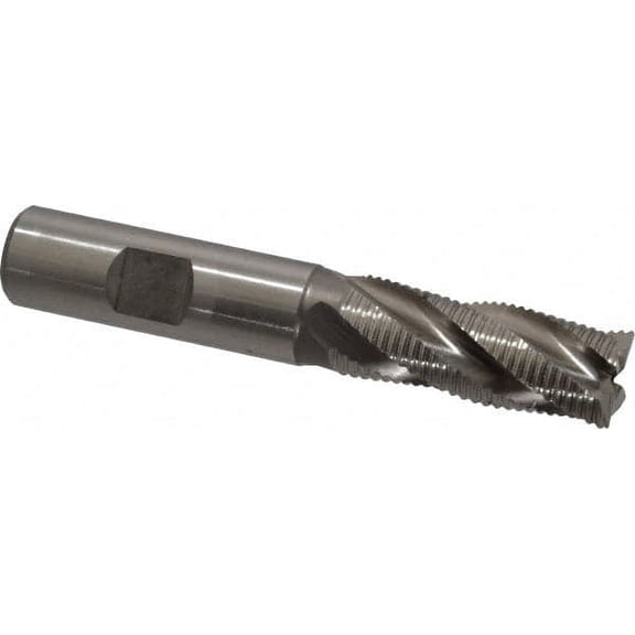 Hertel 5/8" Diam, Fine Pitch, 1-5/8" LOC, 4 Flute Cobalt Roughing Square End Mill