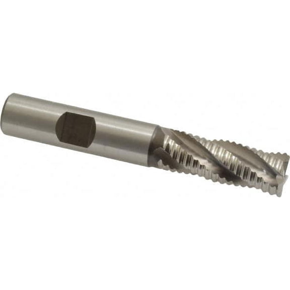 Hertel Course Tooth Cobalt Centercut Roughing End Mill, 1/2" Diam, 1-1/4" LOC