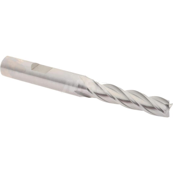 Hertel E1034020 Square End Mill: 5/16" Dia, 1-3/8" LOC, 3/8" Shank, 3-1/8" OAL