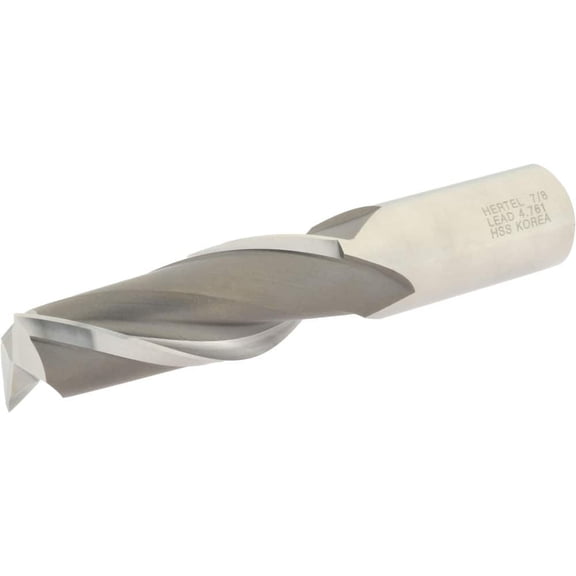 Hertel E1080056 Square End Mill: 7/8" Dia, 2-1/2" LOC, 7/8" Shank, 4-3/4" OAL
