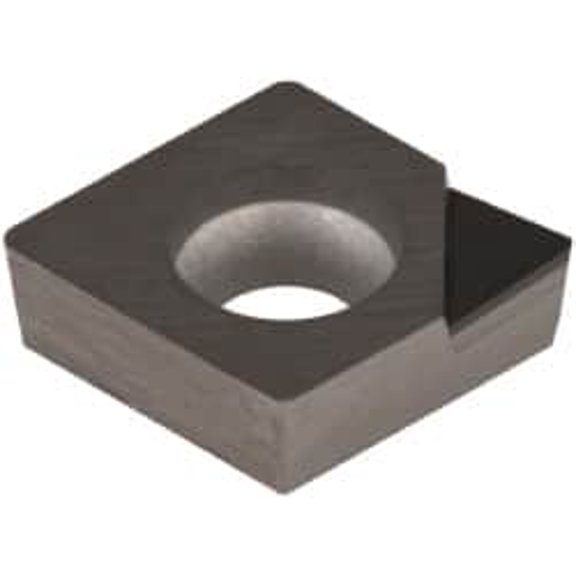 Hertel HT-CCMX32.51 Grade HT420CD Polycrystalline Diamond (PCD) Turning Insert Uncoated, Diamond, 3/8" Inscr Circle, 5/32" Thick, 1/64" Corner Radius