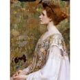 thumbnail image 1 of Herter Woman With Red Hair Portrait Painting Extra Large XL Wall Art Poster Print, 1 of 3