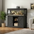 thumbnail image 1 of Herture 60 Gallon Reptile Terrarium with Stand, Terrarium Enclosure with Acrylic Doors, Storage Cabinet with Barn Door, Mesh Lid & Power Outlet – Vivarium Habitat for Medium Reptiles Black PX05RTB, 1 of 6