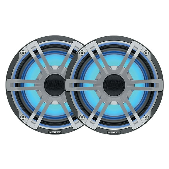 Hertz HEX Series HEX-65-S-LD-G 6.5" 4-Ohm Marine Coax Set with RGB LEDs