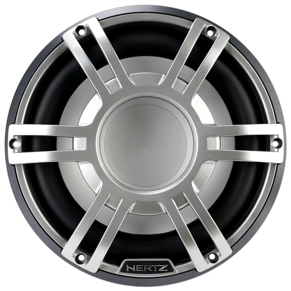 Hertz HMS 10 S4-LD-G.1 10" 4-Ohm Marine Audio Subwoofer - Grey w/ RGB LED