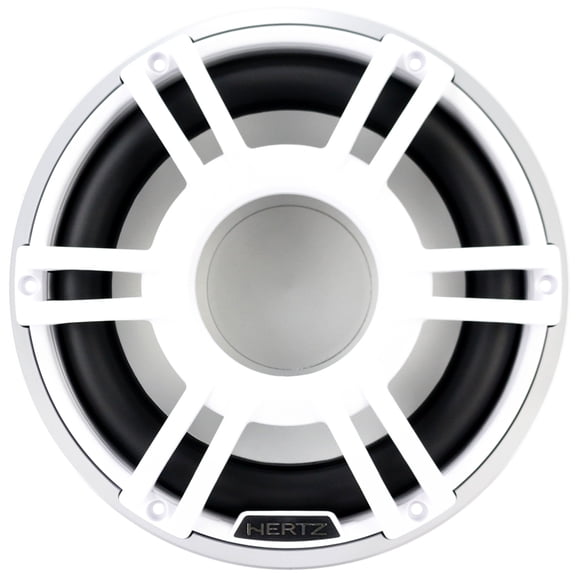 Hertz HMS 10 S4-LD-SW.1 10" 4-Ohm Marine Audio Subwoofer - White w/ RGB LED
