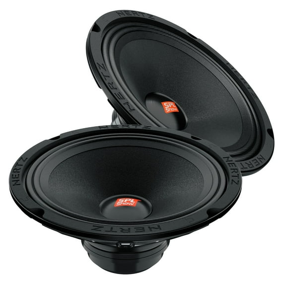 Hertz SPL Show Series SV-200-NEO 8 in. (200mm) SPL 4-Ohm Midrange Speakers (Pair) with Neo Magnets and UV/Waterproofing