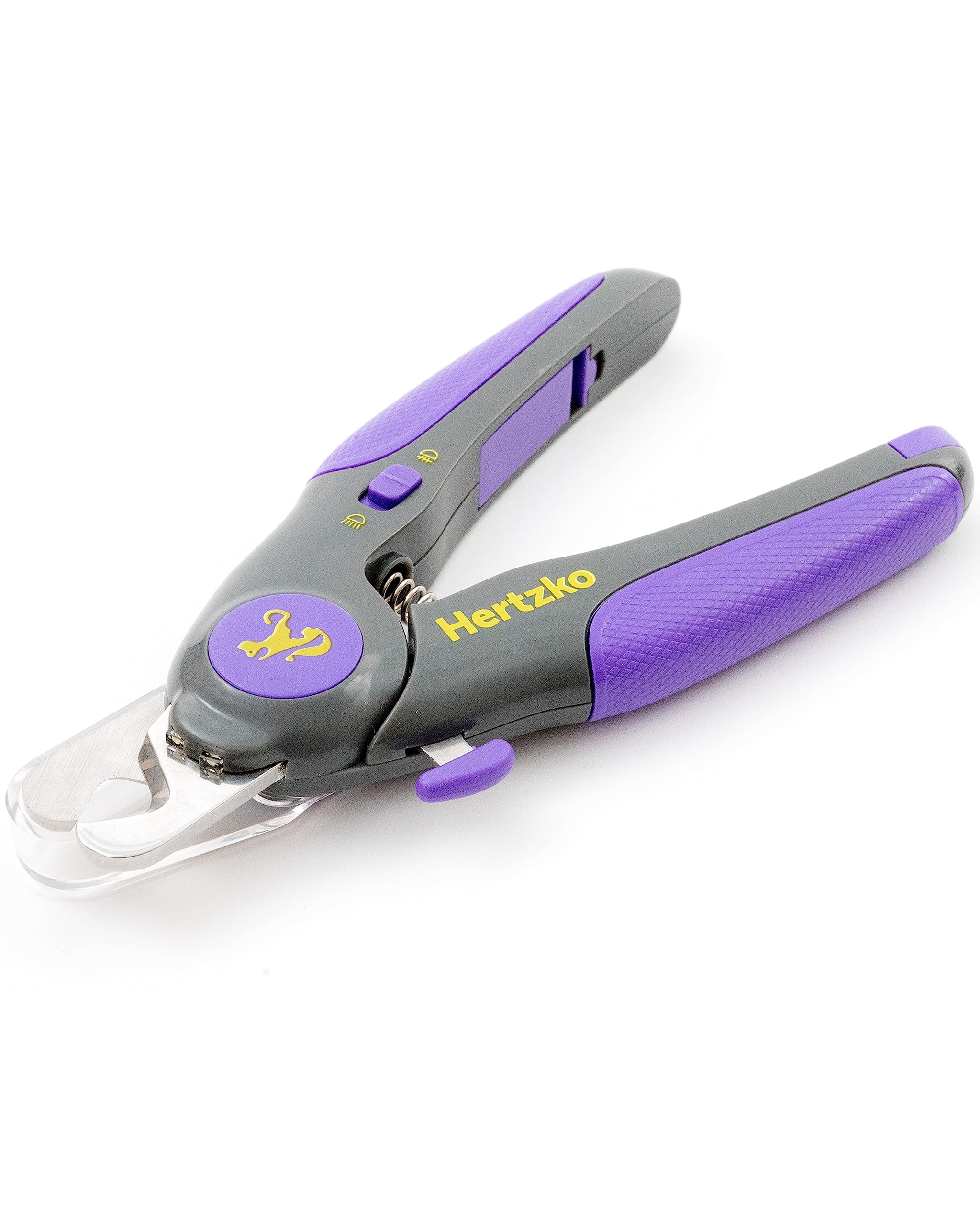 Hertzko Dog Nail Clippers MMF7 with LED Light for Medium Dogs Violet