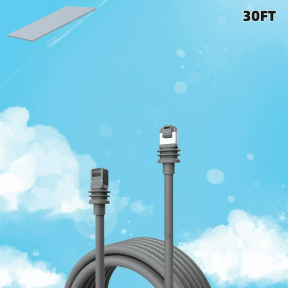 Herudia 30 ft Cable for Starlink Gen 3 Outdoor Cable V3 Dish Compatible Only