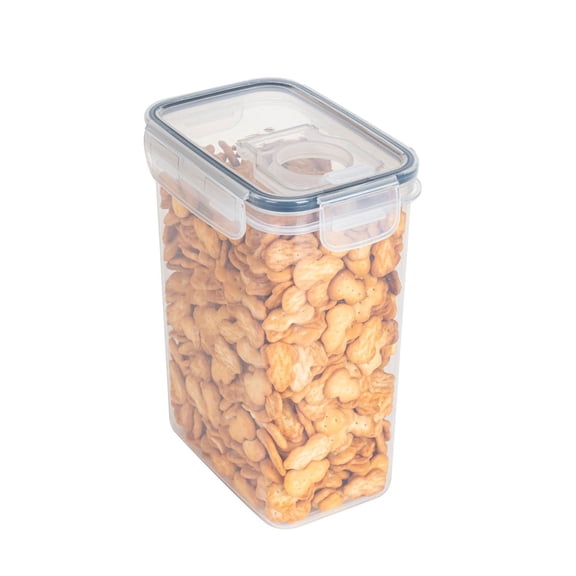 Herunwer Airtight Food Storage Containers Set with Lids - Transparent Plastic Storage Tank Set Vacuum Mois-ture Proof Fresh-keeping Storage Storage Sealed Tank