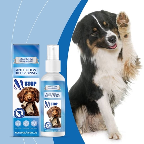 Herunwer Anti-Chew Bitter Spray for Dogs, Pet Behavior Training Aid to Stop Chewing, Biting, and Licking