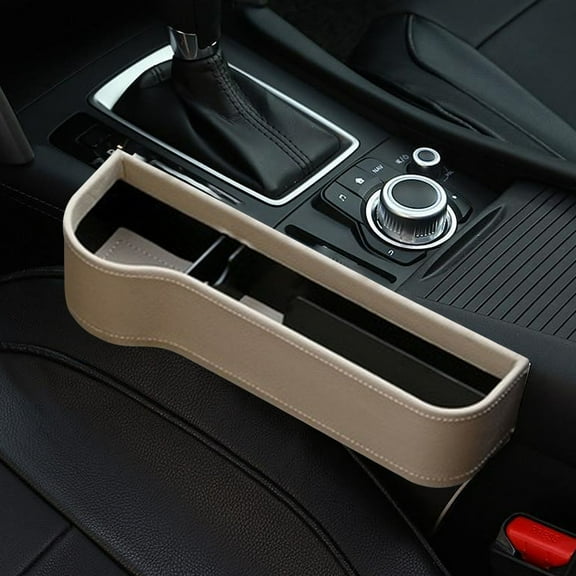 Herunwer Car Left-Hand Drive Seat Gap Storage Box Multi-Function Gap Storage Box Car Supplies Car Built-In Bag Storage Box